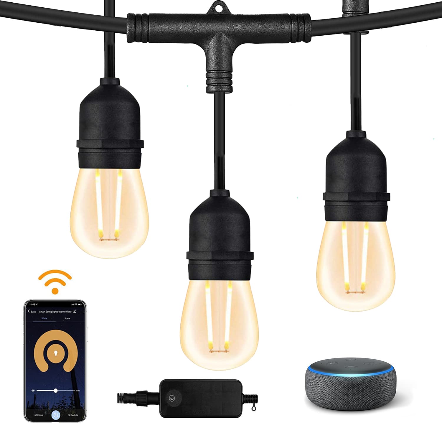 white LED smart string light